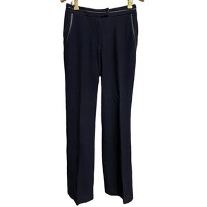 Elizabeth & James Dark Navy Wool Blend Trousers Size 4